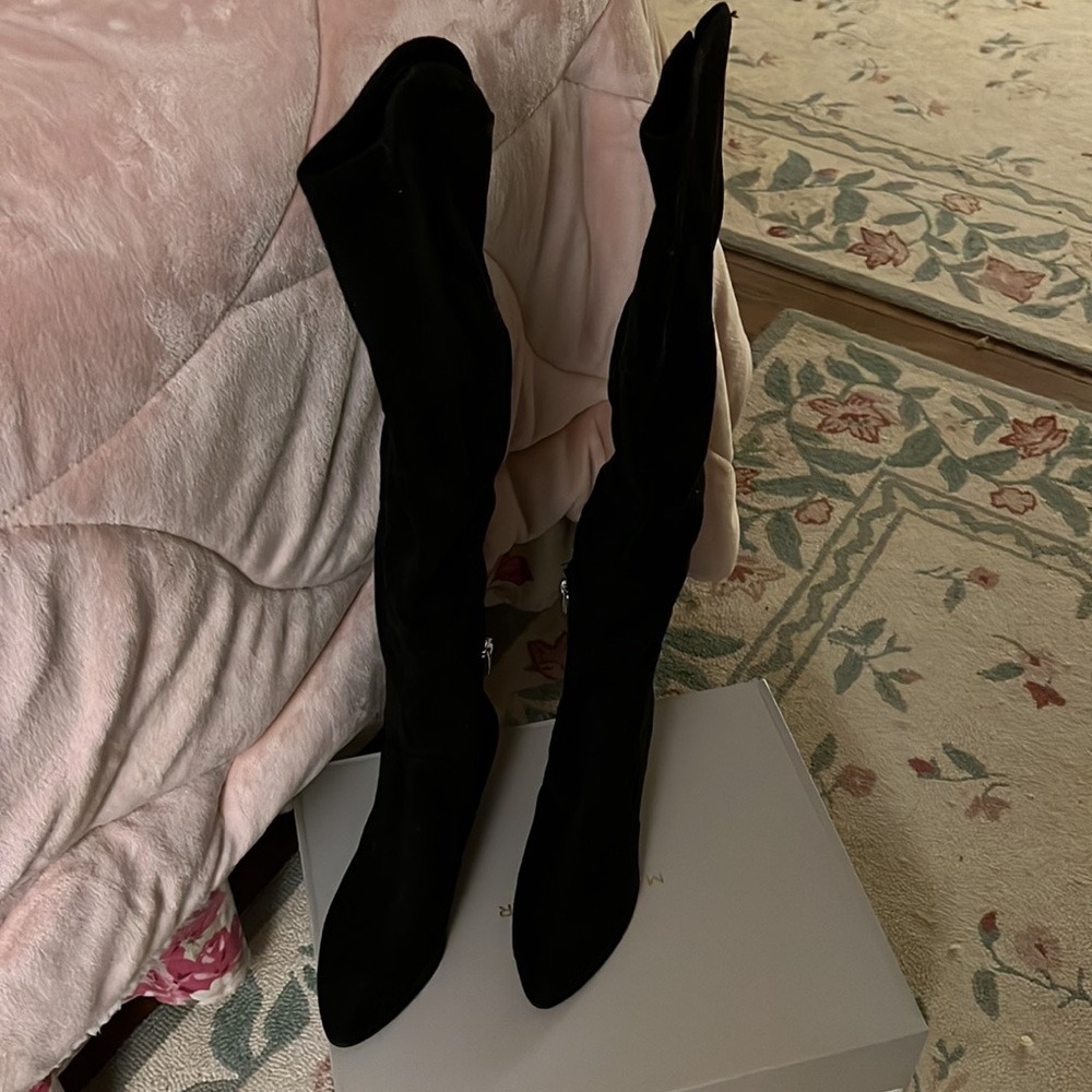 Marc Fisher Luley over the knee boots in black suede